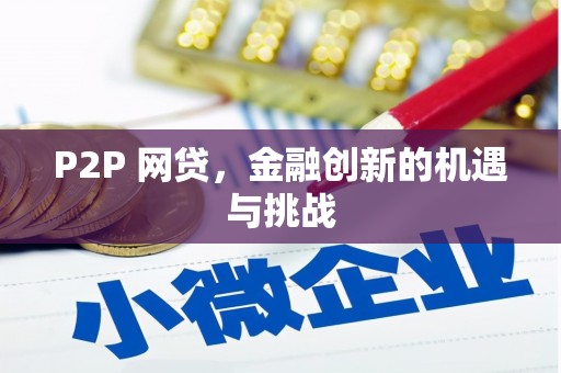 将军P2P 网贷，金融创新的机遇与挑战