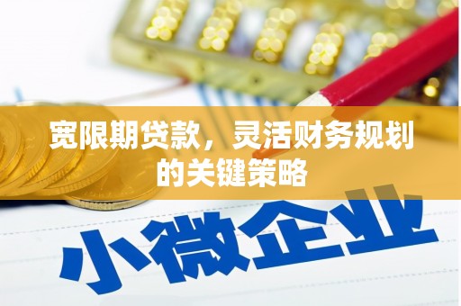 孝感宽限期贷款，灵活财务规划的关键策略