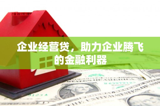 潮州企业经营贷，助力企业腾飞的金融利器