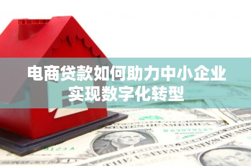 梧栖电商贷款如何助力中小企业实现数字化转型