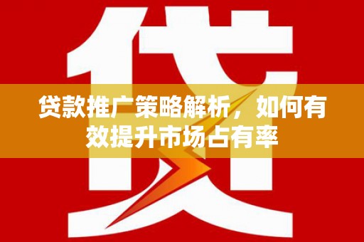 宝山贷款推广策略解析，如何有效提升市场占有率