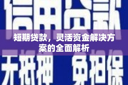 安仁短期贷款，灵活资金解决方案的全面解析