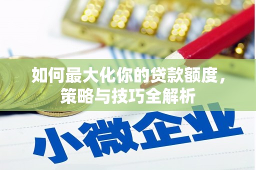 新抚如何最大化你的贷款额度，策略与技巧全解析